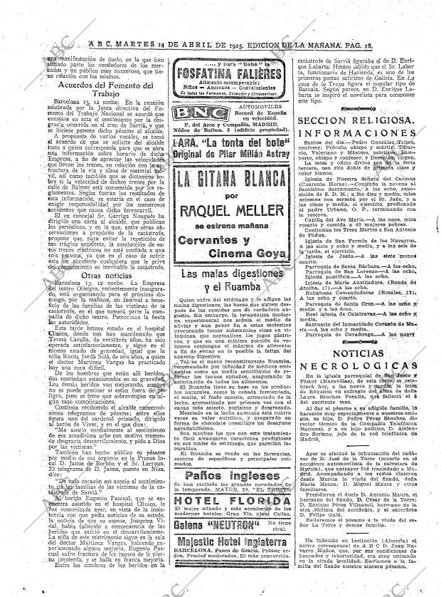 ABC MADRID 14-04-1925 página 18