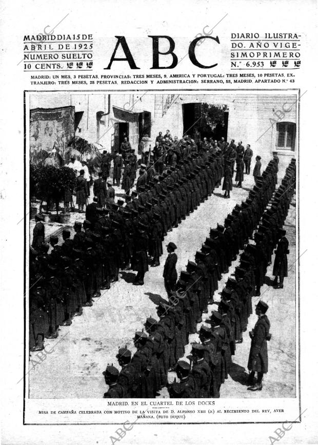 ABC MADRID 15-04-1925 página 1