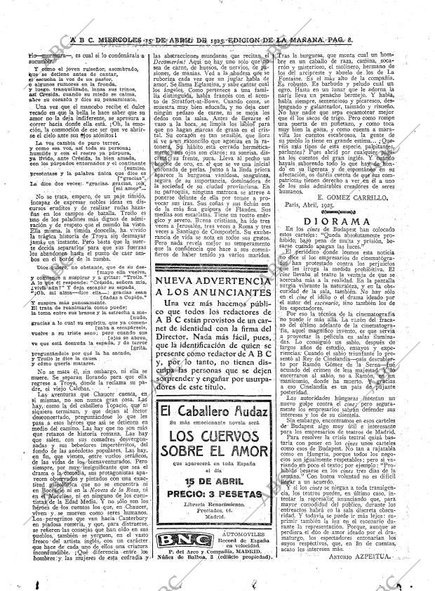 ABC MADRID 15-04-1925 página 8