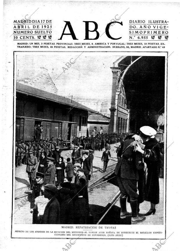 ABC MADRID 17-04-1925 página 1