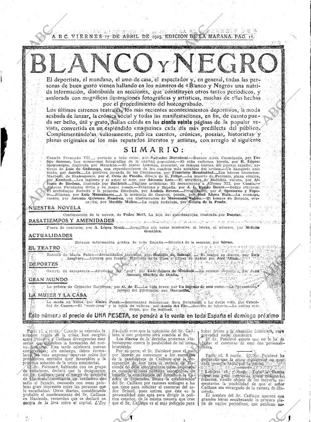 ABC MADRID 17-04-1925 página 11