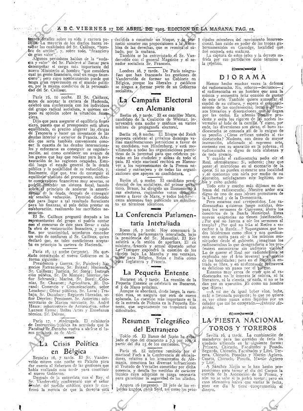 ABC MADRID 17-04-1925 página 12