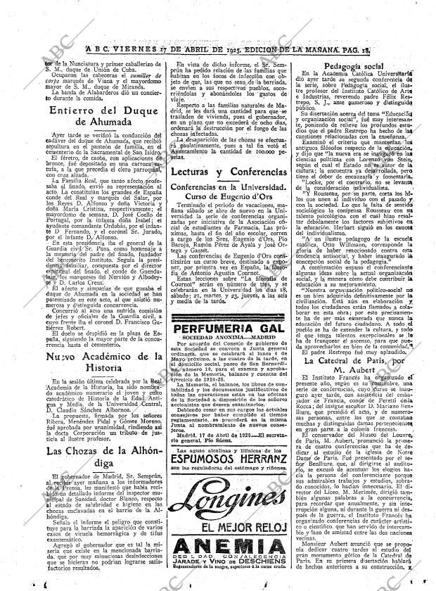 ABC MADRID 17-04-1925 página 18