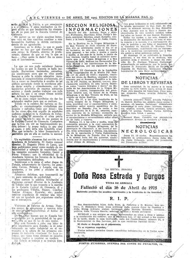 ABC MADRID 17-04-1925 página 27