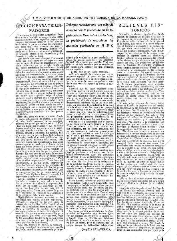 ABC MADRID 17-04-1925 página 7
