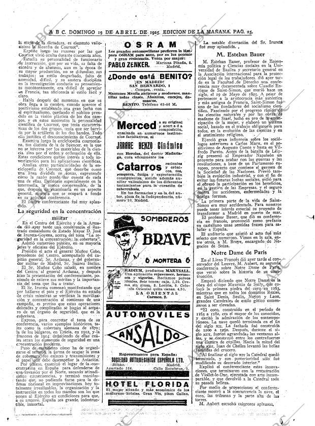 ABC MADRID 19-04-1925 página 25