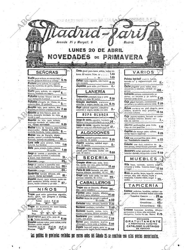 ABC MADRID 19-04-1925 página 28