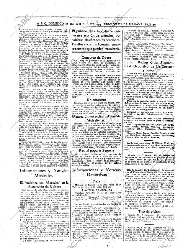 ABC MADRID 19-04-1925 página 40