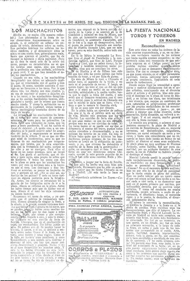 ABC MADRID 21-04-1925 página 17