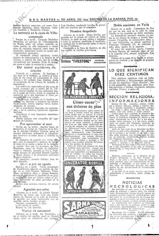 ABC MADRID 21-04-1925 página 22