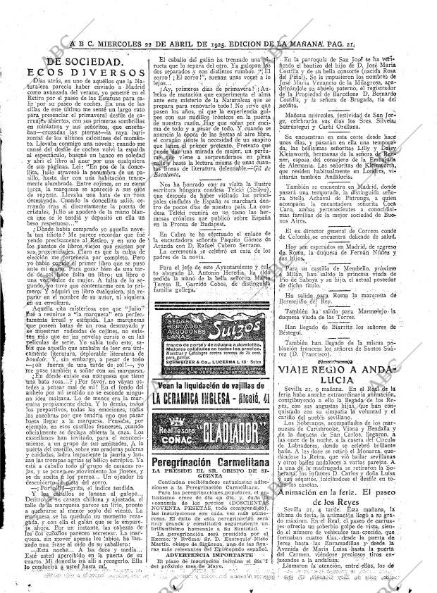 ABC MADRID 22-04-1925 página 21