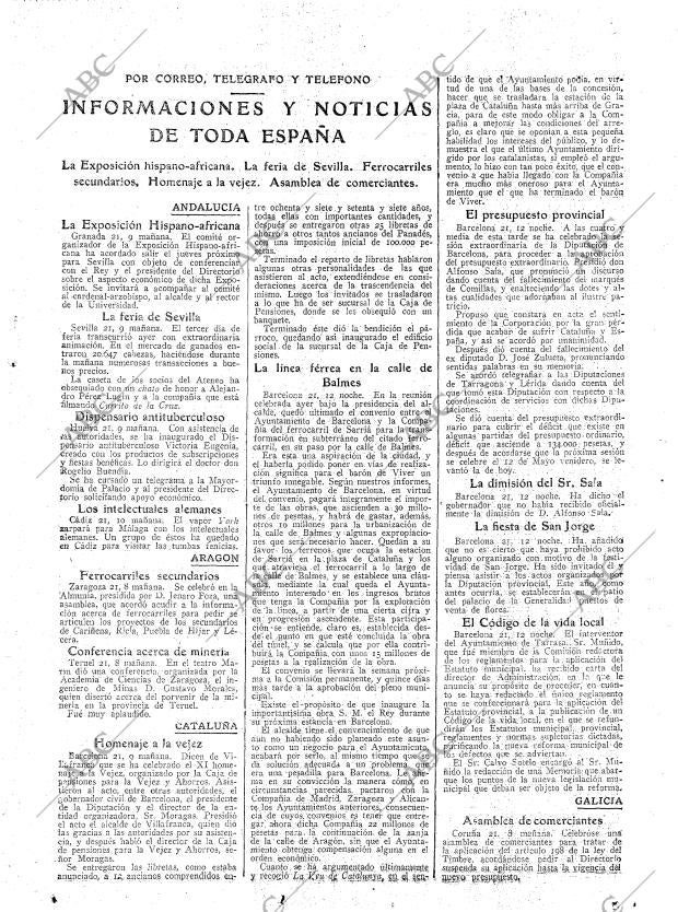 ABC MADRID 22-04-1925 página 23
