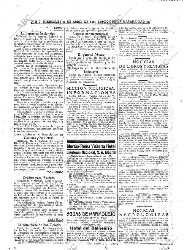 ABC MADRID 22-04-1925 página 24
