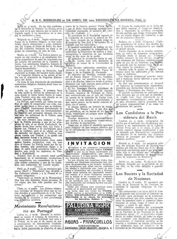 ABC MADRID 22-04-1925 página 27