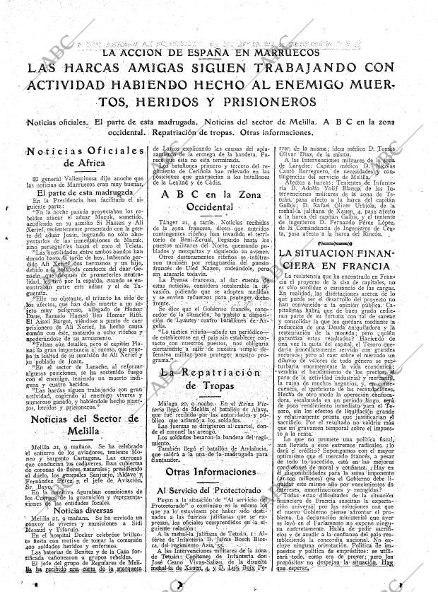 ABC MADRID 22-04-1925 página 9