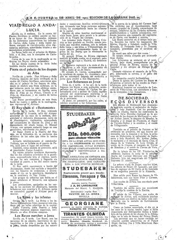 ABC MADRID 23-04-1925 página 21