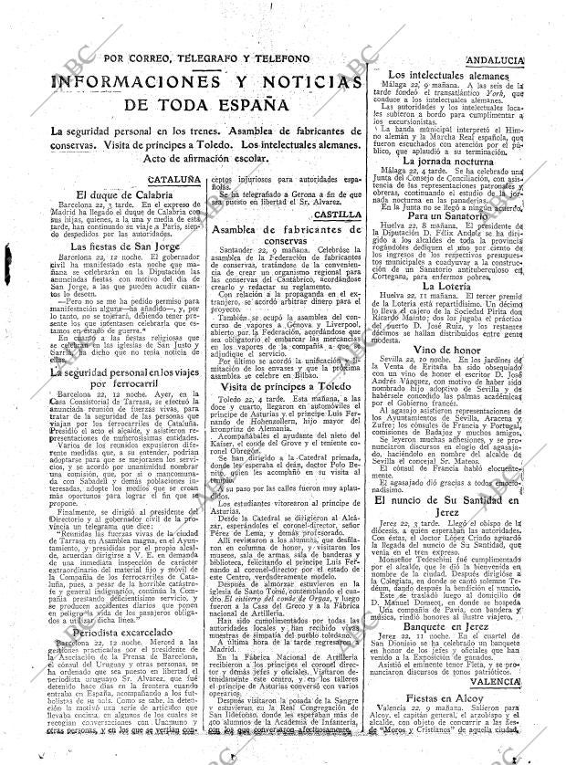 ABC MADRID 23-04-1925 página 23