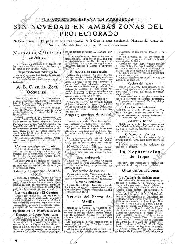 ABC MADRID 23-04-1925 página 9