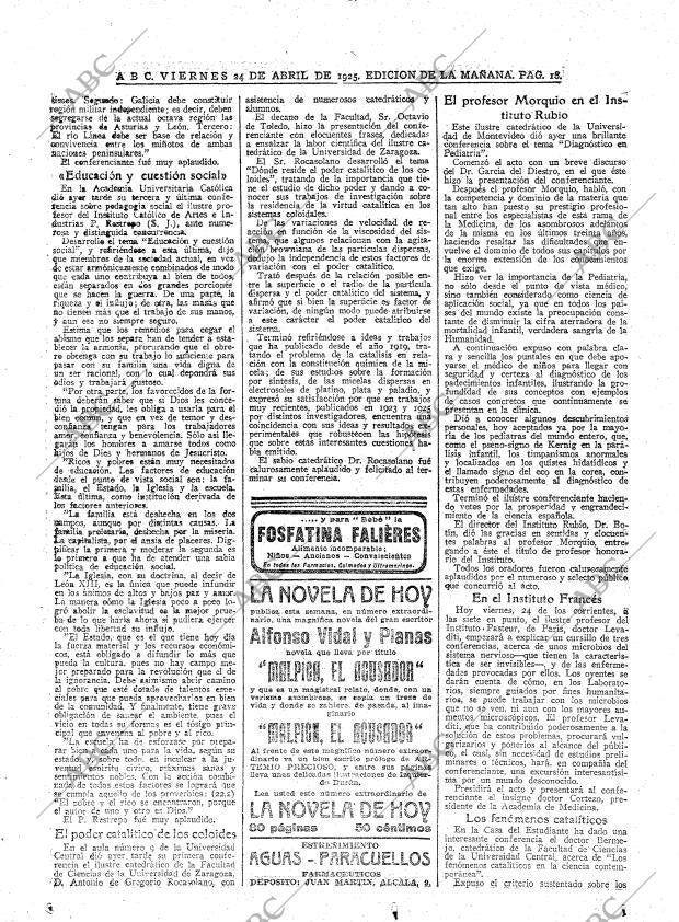 ABC MADRID 24-04-1925 página 18