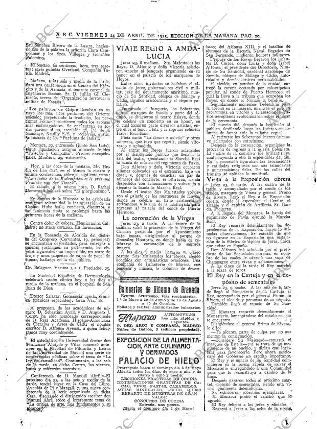 ABC MADRID 24-04-1925 página 20