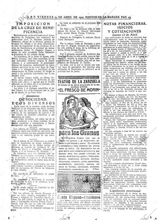 ABC MADRID 24-04-1925 página 23