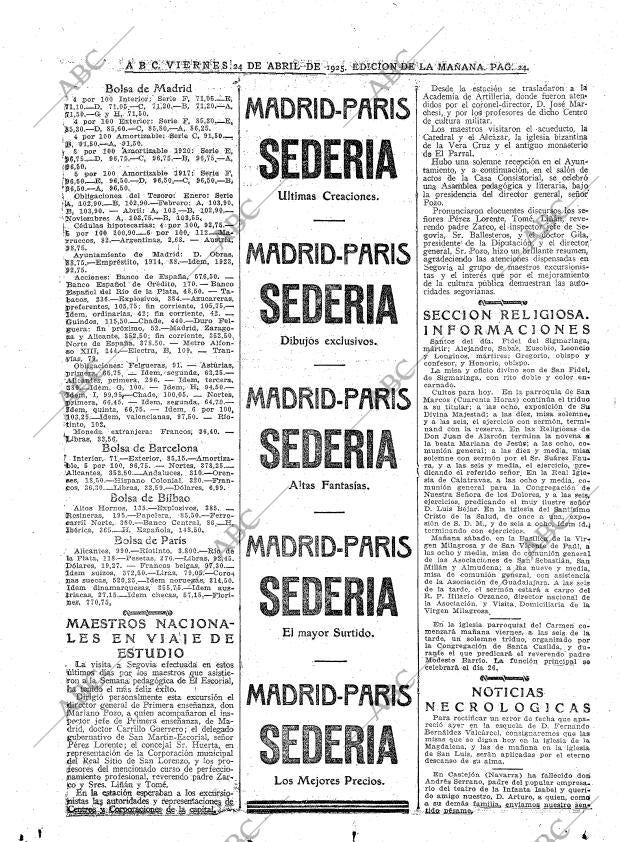 ABC MADRID 24-04-1925 página 24