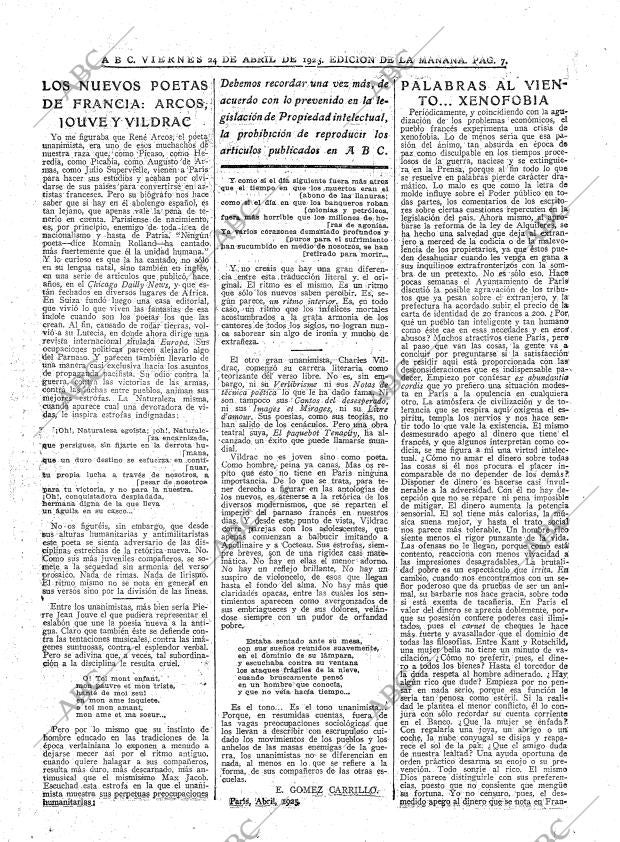 ABC MADRID 24-04-1925 página 7