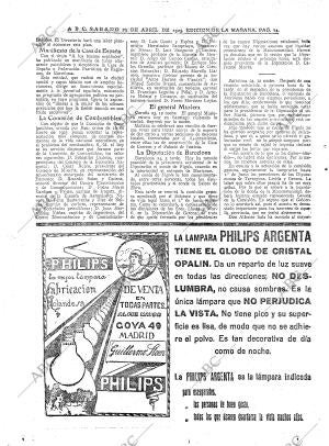 ABC MADRID 25-04-1925 página 14