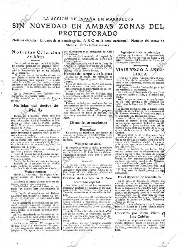 ABC MADRID 25-04-1925 página 9