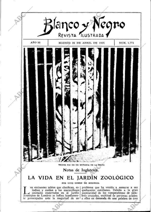 BLANCO Y NEGRO MADRID 26-04-1925 página 15