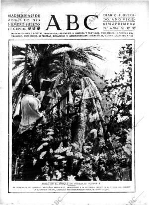 ABC MADRID 27-04-1925 página 1