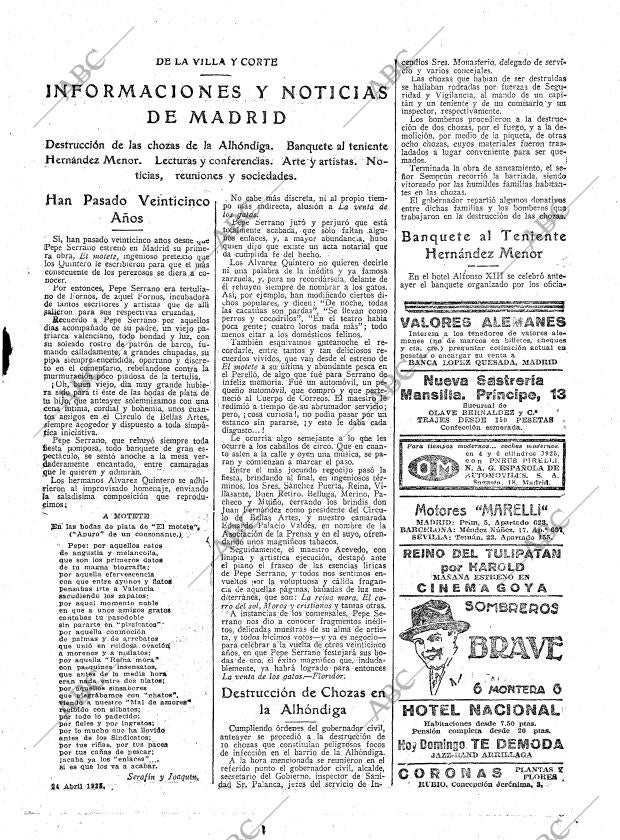 ABC MADRID 27-04-1925 página 13