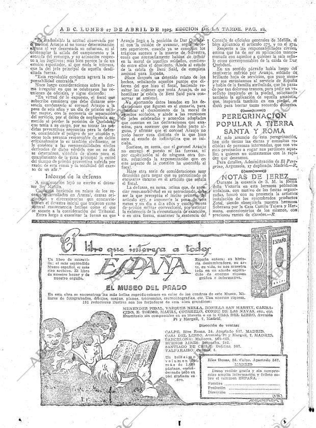 ABC MADRID 27-04-1925 página 20
