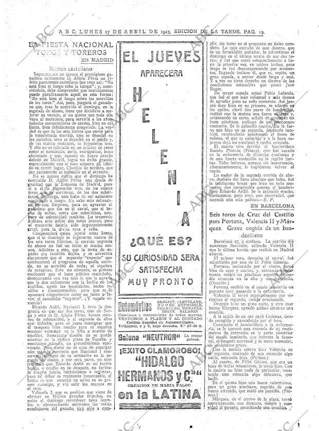 ABC MADRID 27-04-1925 página 21