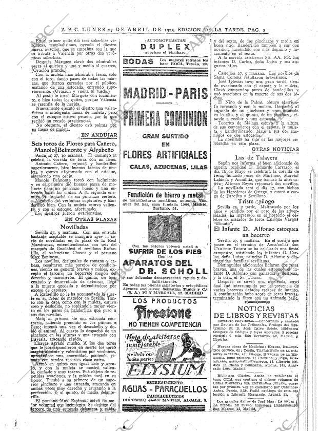 ABC MADRID 27-04-1925 página 22