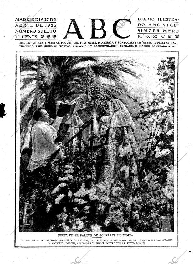 ABC MADRID 27-04-1925 página 3