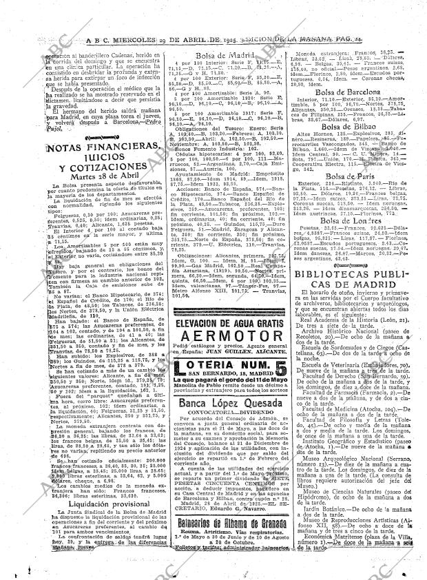 ABC MADRID 29-04-1925 página 24