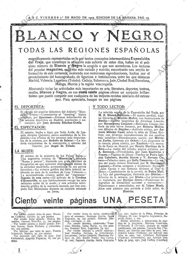 ABC MADRID 01-05-1925 página 15