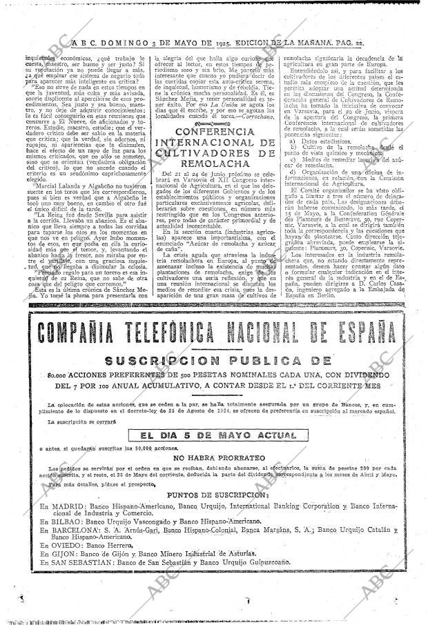 ABC MADRID 03-05-1925 página 22