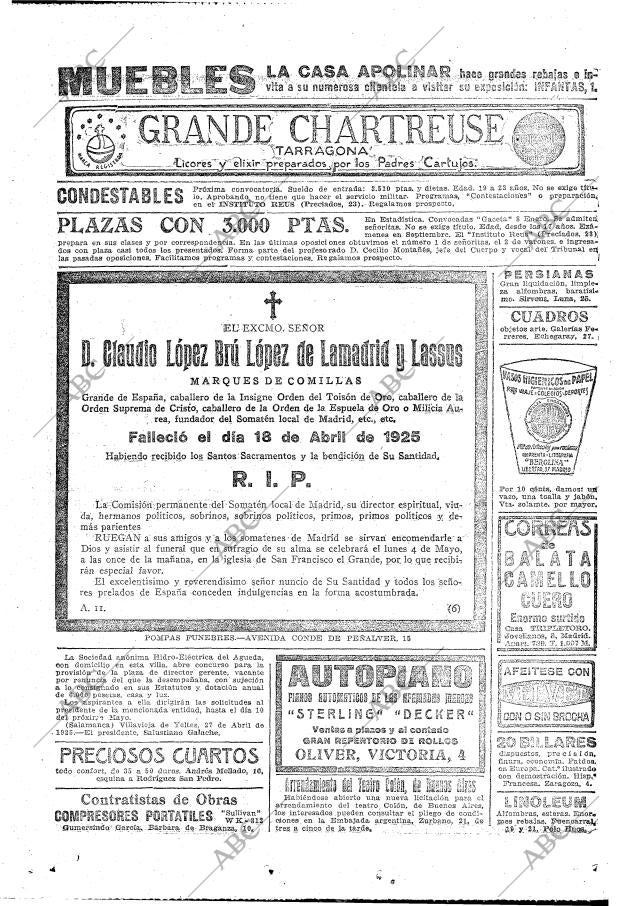 ABC MADRID 03-05-1925 página 45