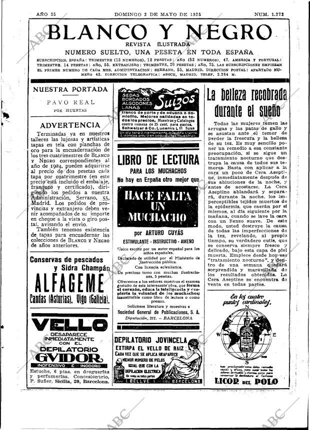 BLANCO Y NEGRO MADRID 03-05-1925 página 3