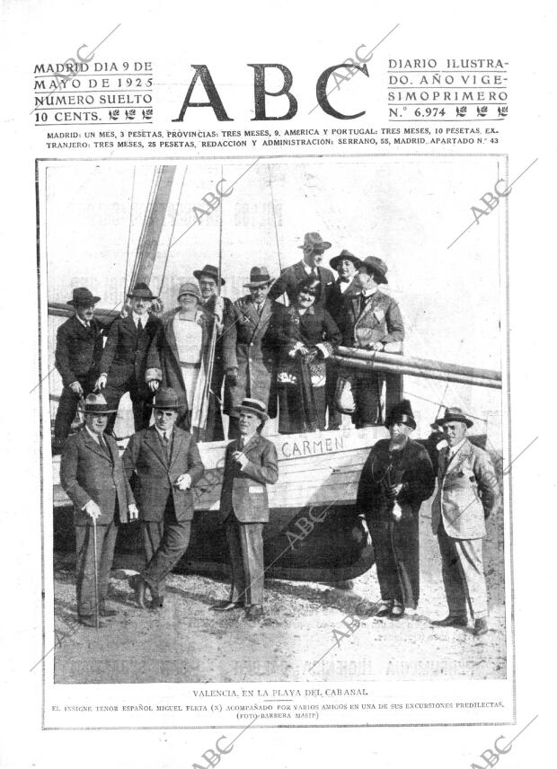 ABC MADRID 09-05-1925 página 1