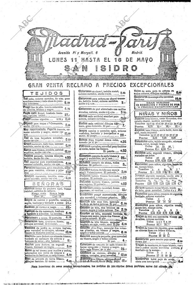 ABC MADRID 10-05-1925 página 16