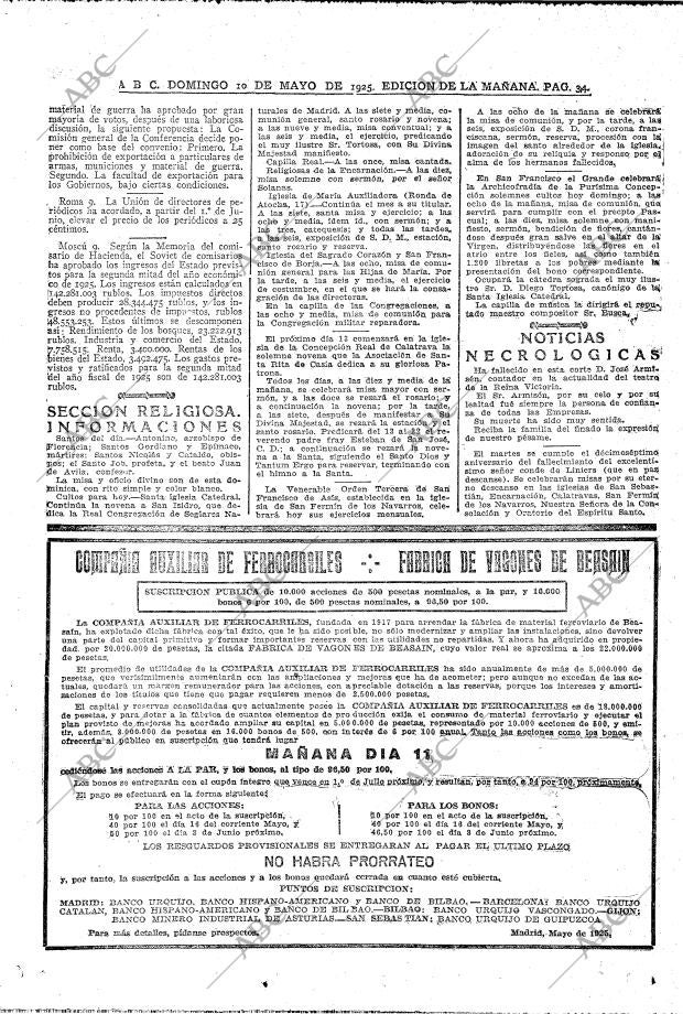 ABC MADRID 10-05-1925 página 32