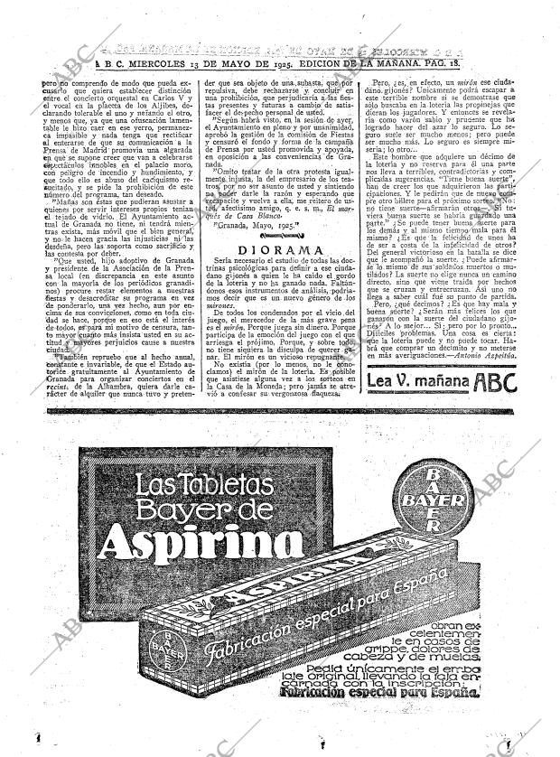 ABC MADRID 13-05-1925 página 18