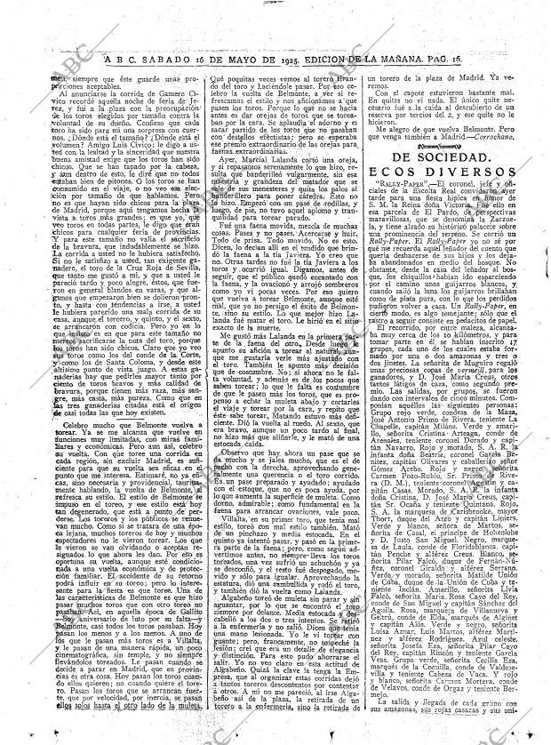 ABC MADRID 16-05-1925 página 16