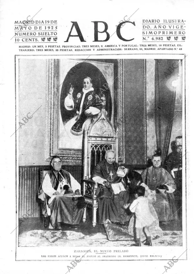 ABC MADRID 19-05-1925 página 1