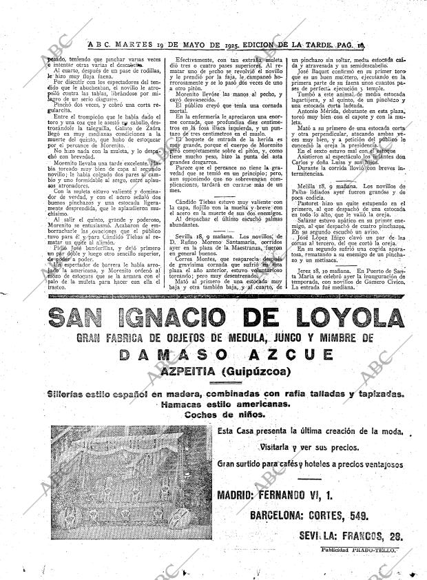 ABC MADRID 19-05-1925 página 16