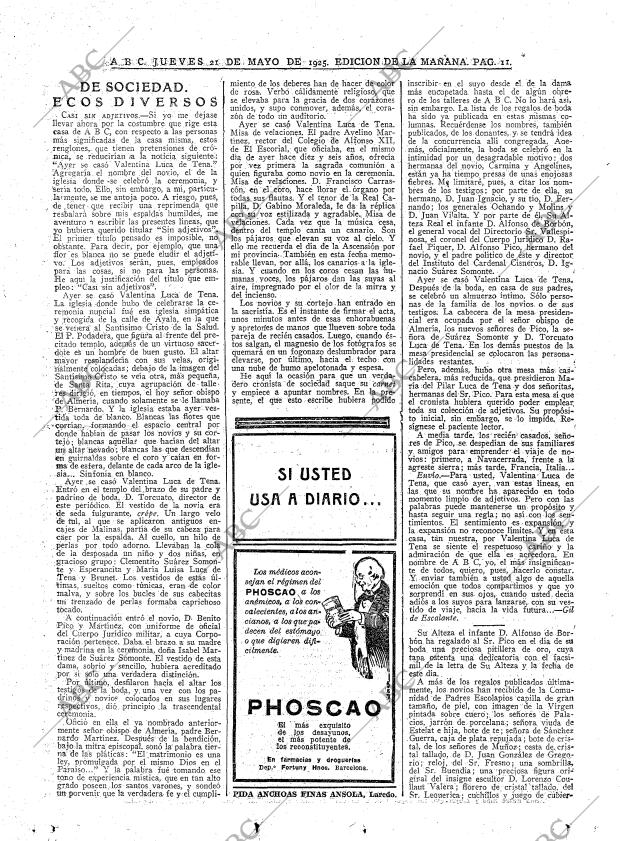 ABC MADRID 21-05-1925 página 11