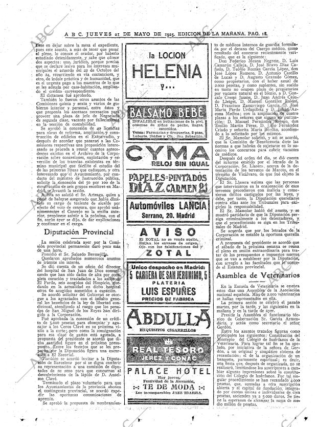 ABC MADRID 21-05-1925 página 18
